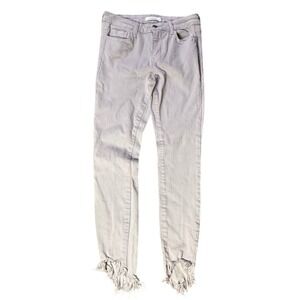 Cello Purple - Gray Wash‎ Jeans Frayed Hem Ankle Skinny Denim Size 3
